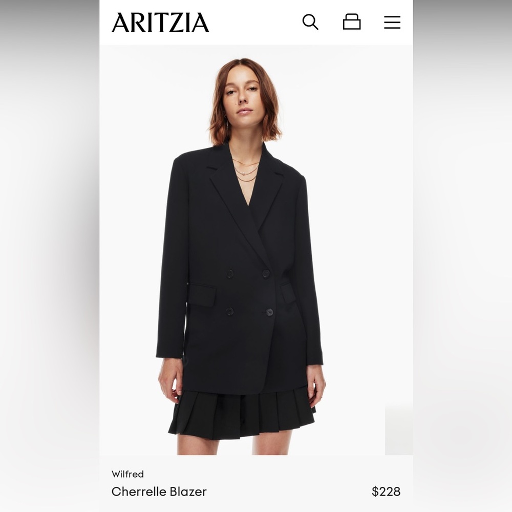 Aritzia Cherrelle Blazer | Black USW XS